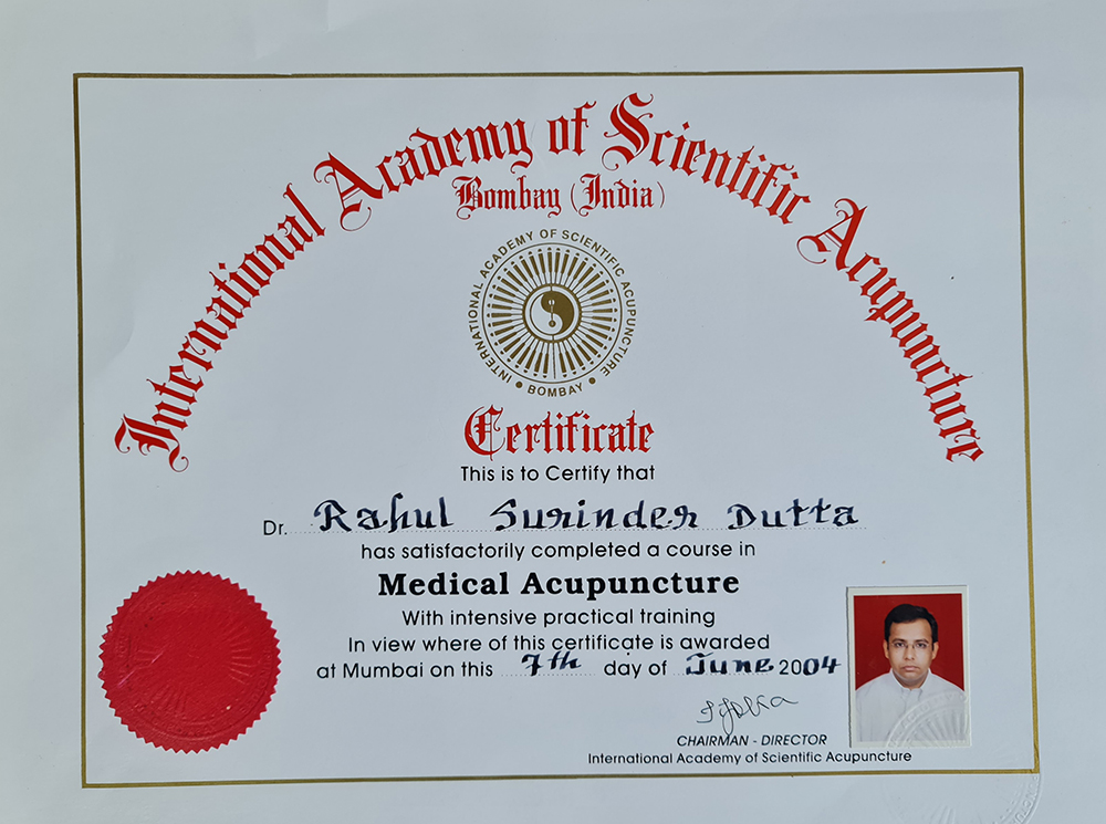 Acupuncture Certificates
