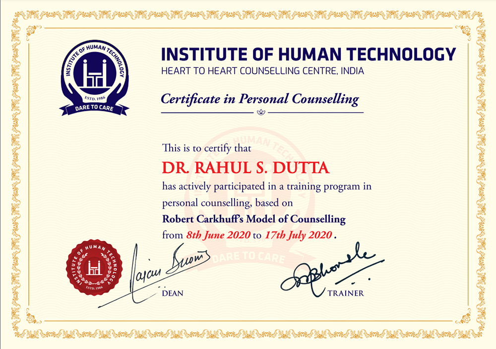 Counselling Certificates