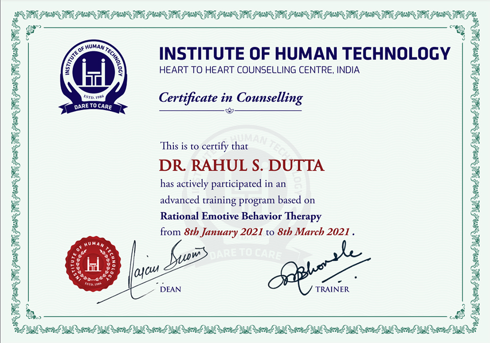 Counselling Certificates