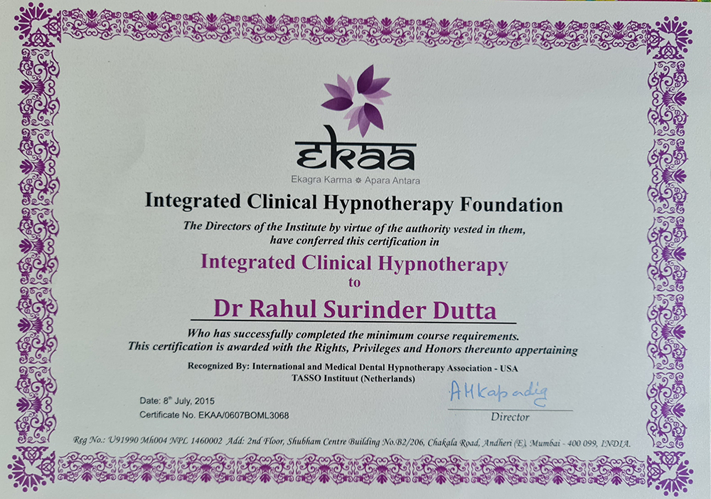 hypnotherapy Certificates