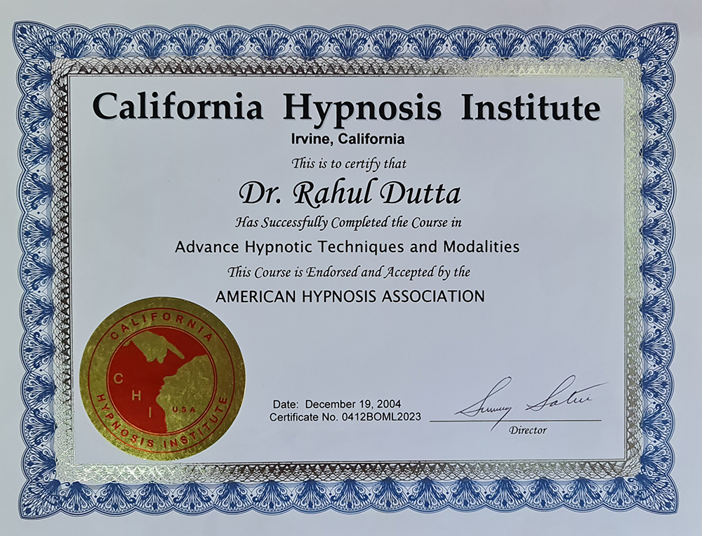 hypnotherapy Certificates